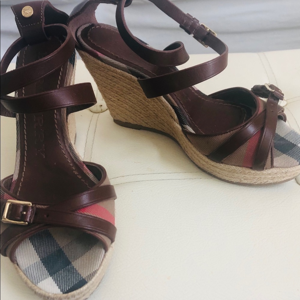 Burberry Wedge Espadrilles